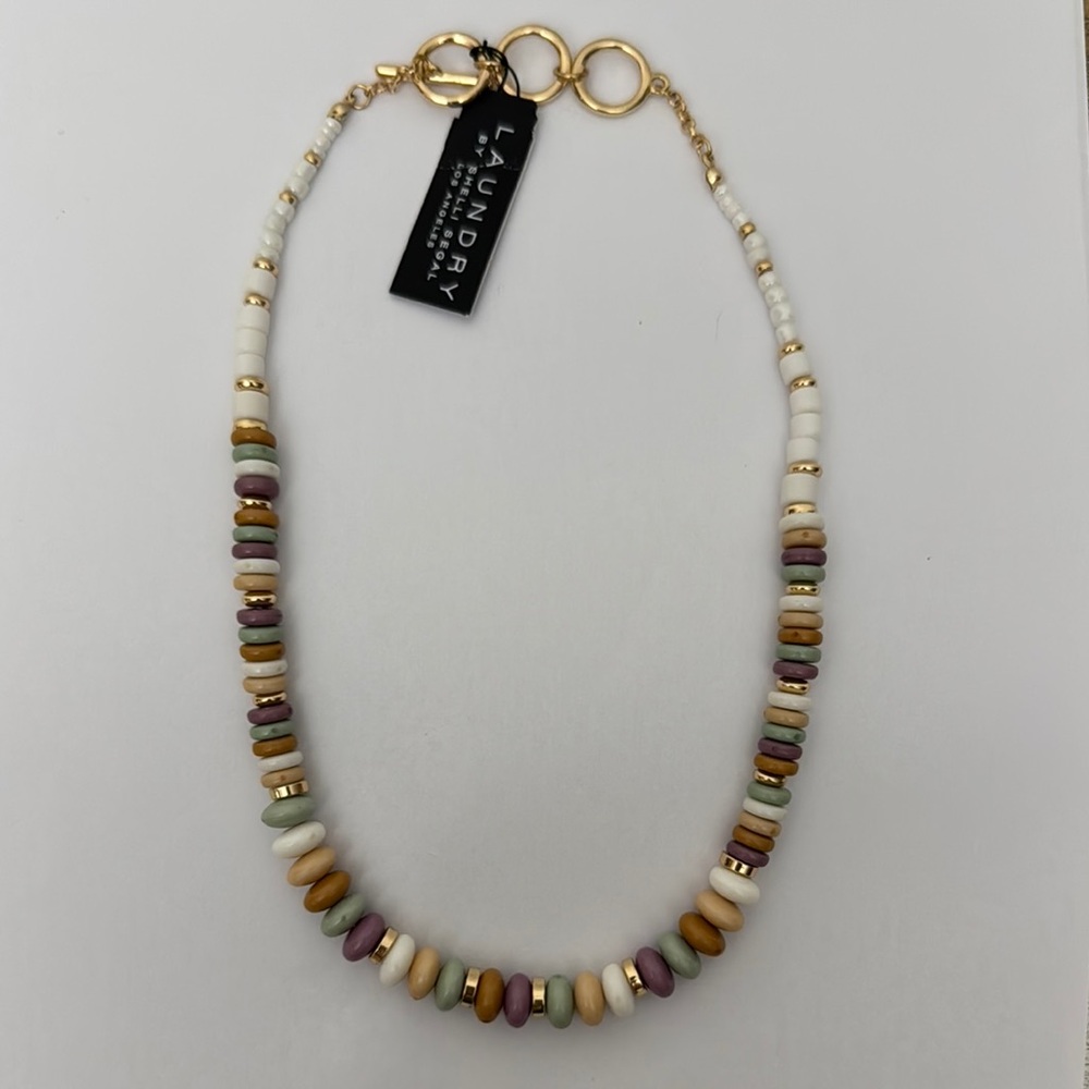 Laundry By Shelli Segal Women's Multicolor Beaded Necklace NWT - Picture 2 of 6